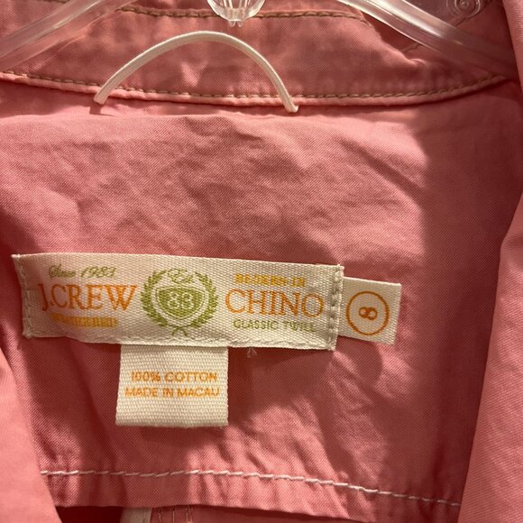 J Crew Chino Classic Twill Jacket, Pink, Women's Size 8 - Picture 2 of 3